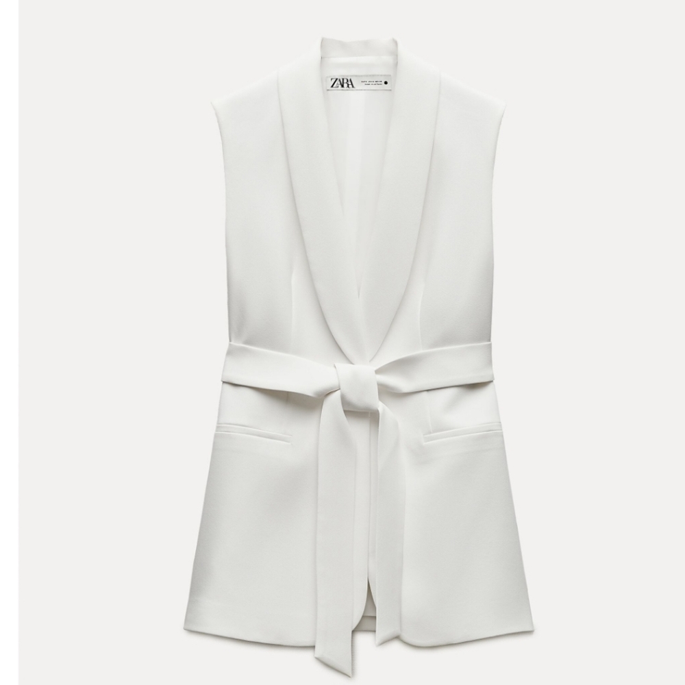 ❌️SOLD❌️TUXEDO COLLAR VEST ZW COLLECTION SIZE S - Picture 8 of 14